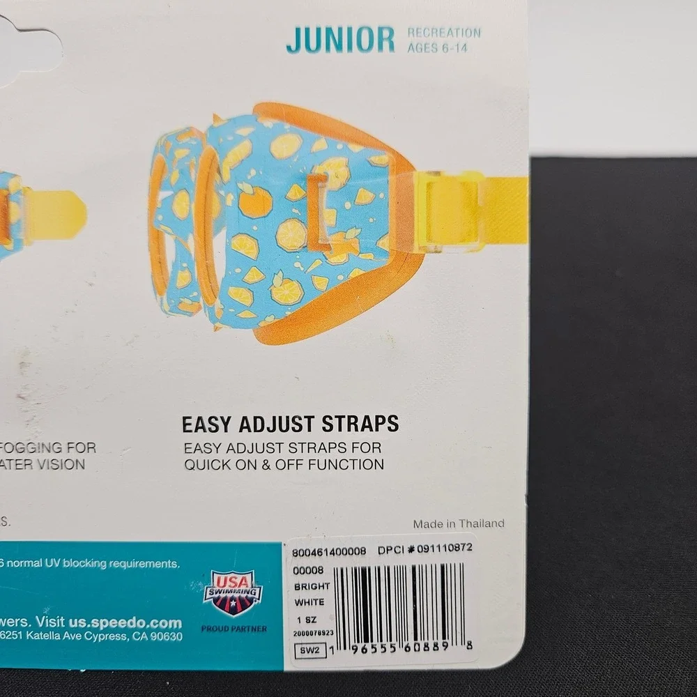 Speedo Junior‎ Glide Print Goggles Ages 6-14 Purple Stars Easy Adjust Straps New